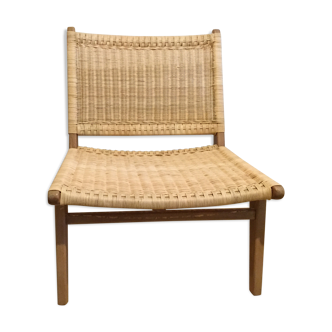 Braided and rattan chair
