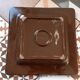 Centrepiece or large ceramic catchall in glazed ceramic signed Vila Clara.