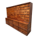 Antique very large American oak grain / apothecary cabinet, ca 1900