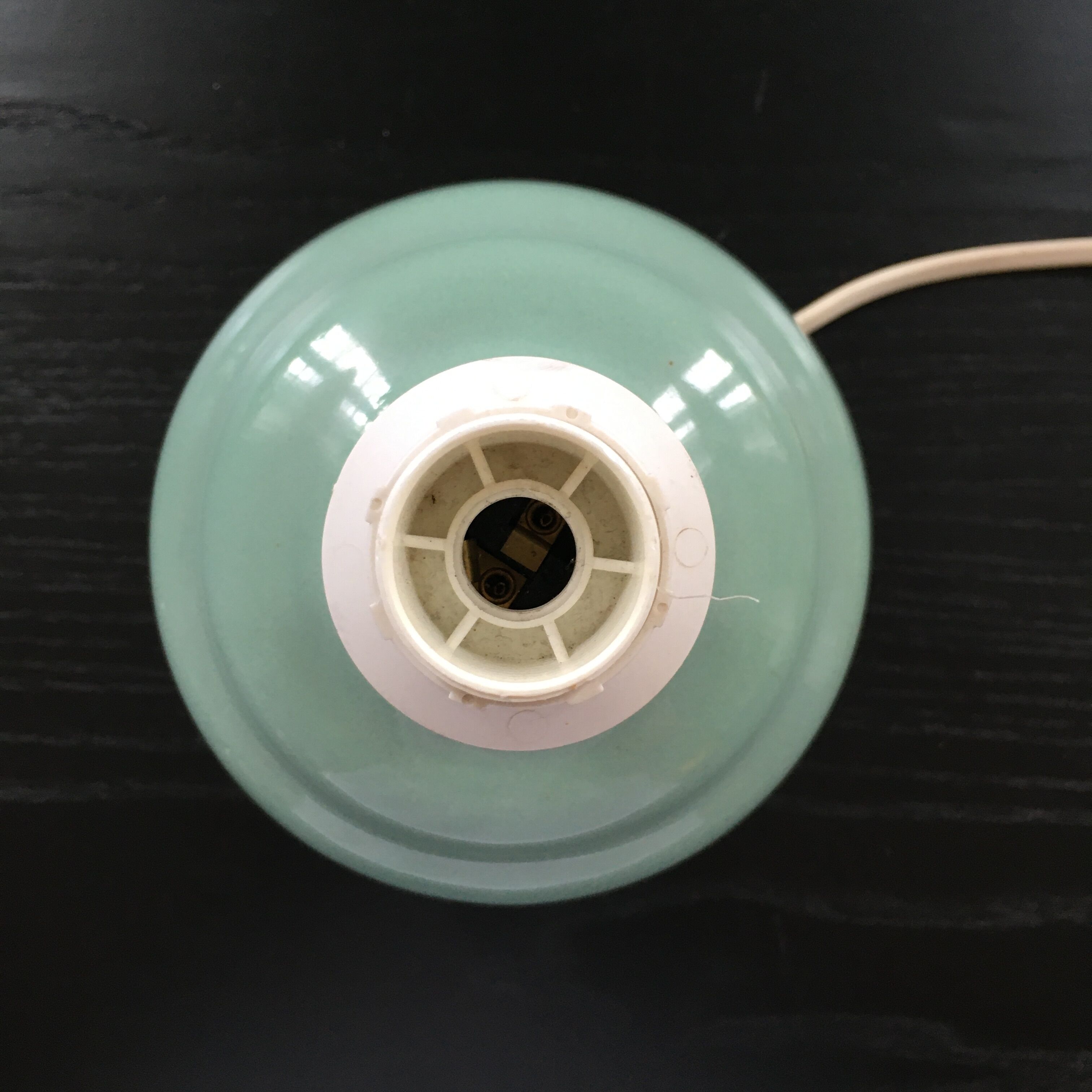 Celadon ball lamp base