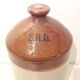 2nd war s.r.d stoneware bottle