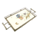Art Nouveau tray, silver-plated brass, white porcelain, Austria, early 20th century