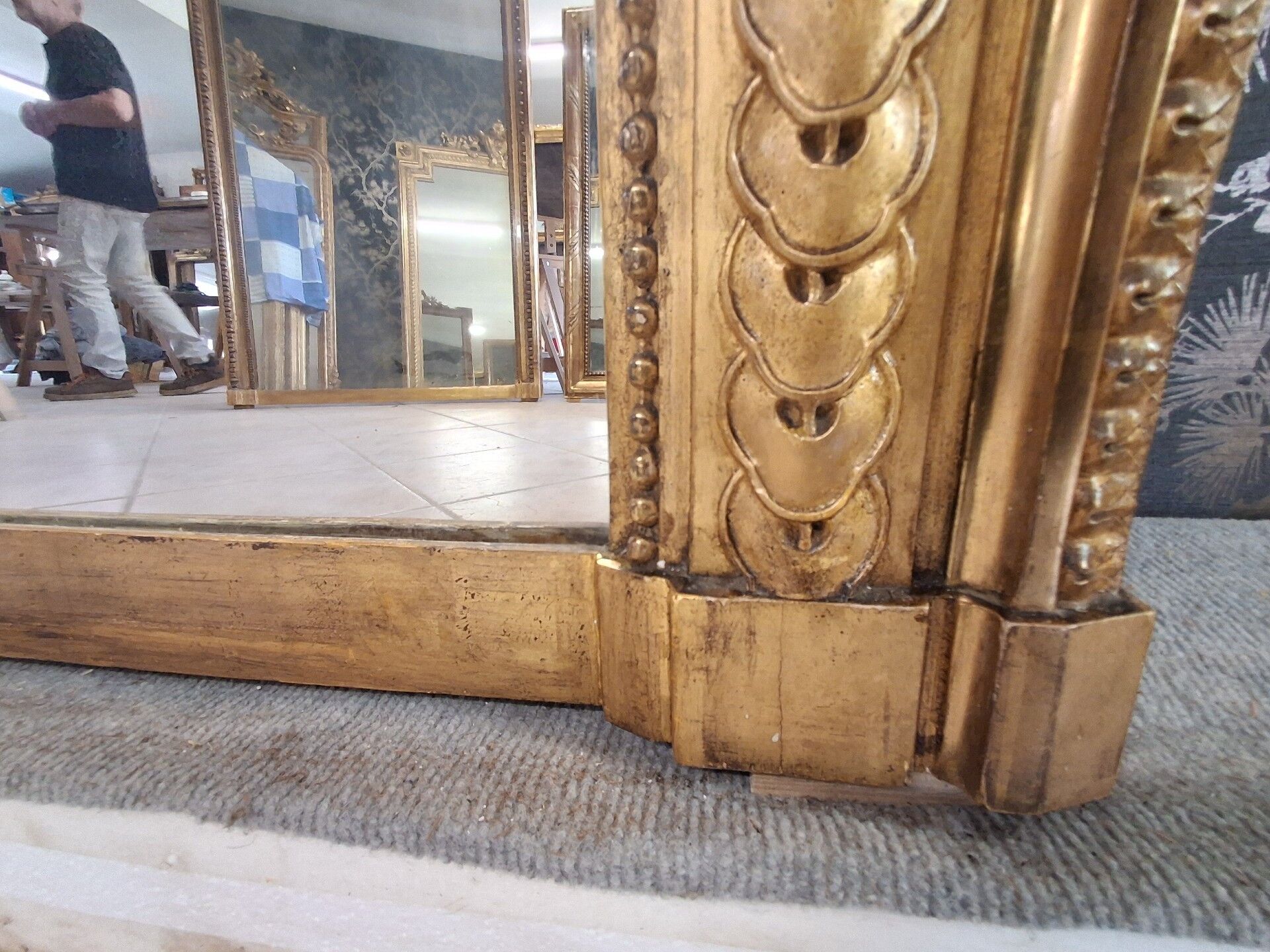Miroir époque XIX 193x132