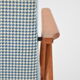Fox chair blue hen's feet