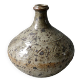 vase en grès émaillé et scarifié années 80