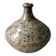 enamelled and scarified stoneware vase from the 80s