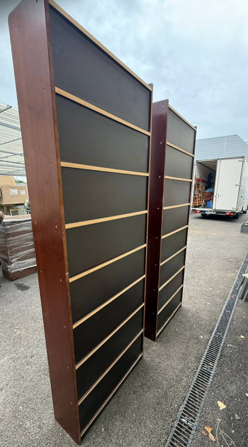 Pair of vintage display bookcases – 1960s