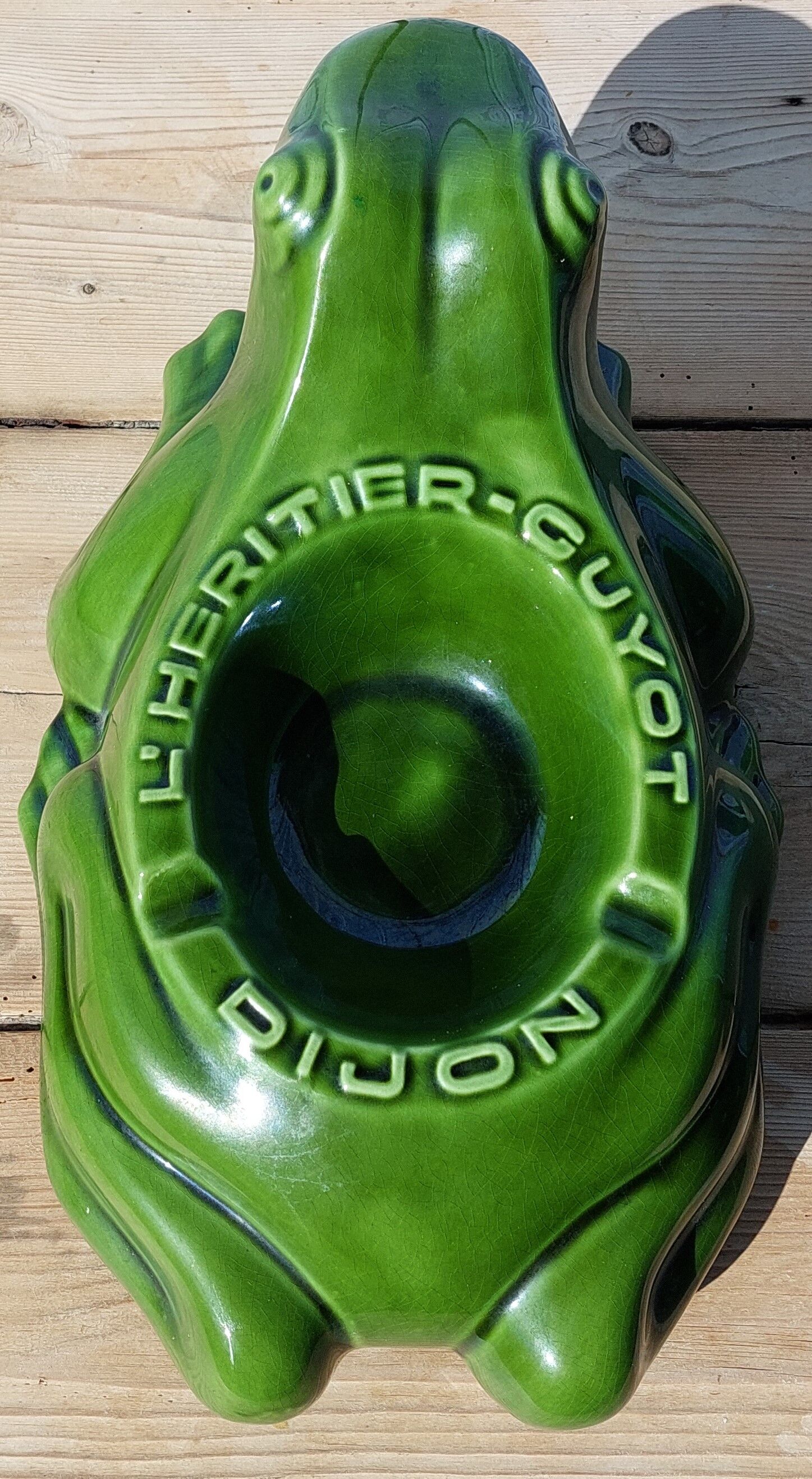Advertising frog ashtray The heir - Guyot Dijon