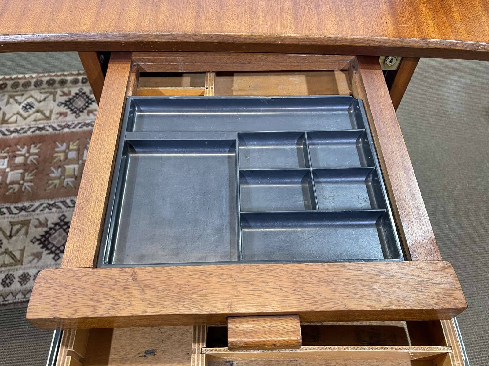 1960s mahogany executive desk - can be dismantled into 3 parts