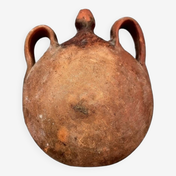 Old terracotta canteen