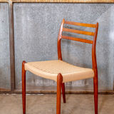 4x Niels O. Møller chair Model 78 in Teak