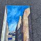 Painting by Dominique Brochard "Domi" – Street Scene – 1967