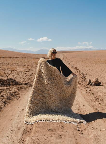 Pre-order fluffy Beni Ouarain runner rug 70×300 cm