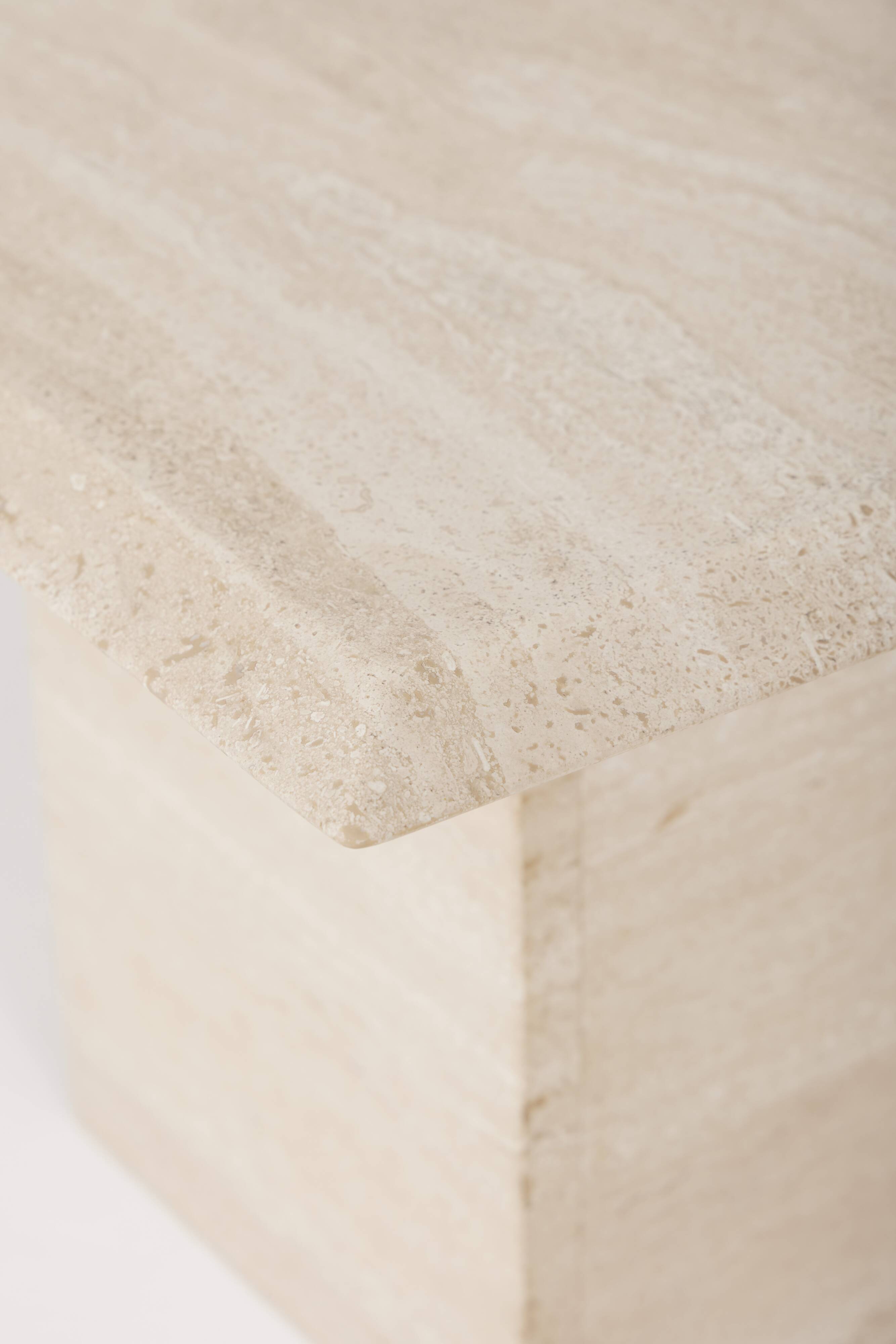 Travertine coffee table or side table