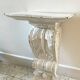 White Patinated Wall Console Shelf