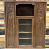 Art Deco Walnut Office Cabinet