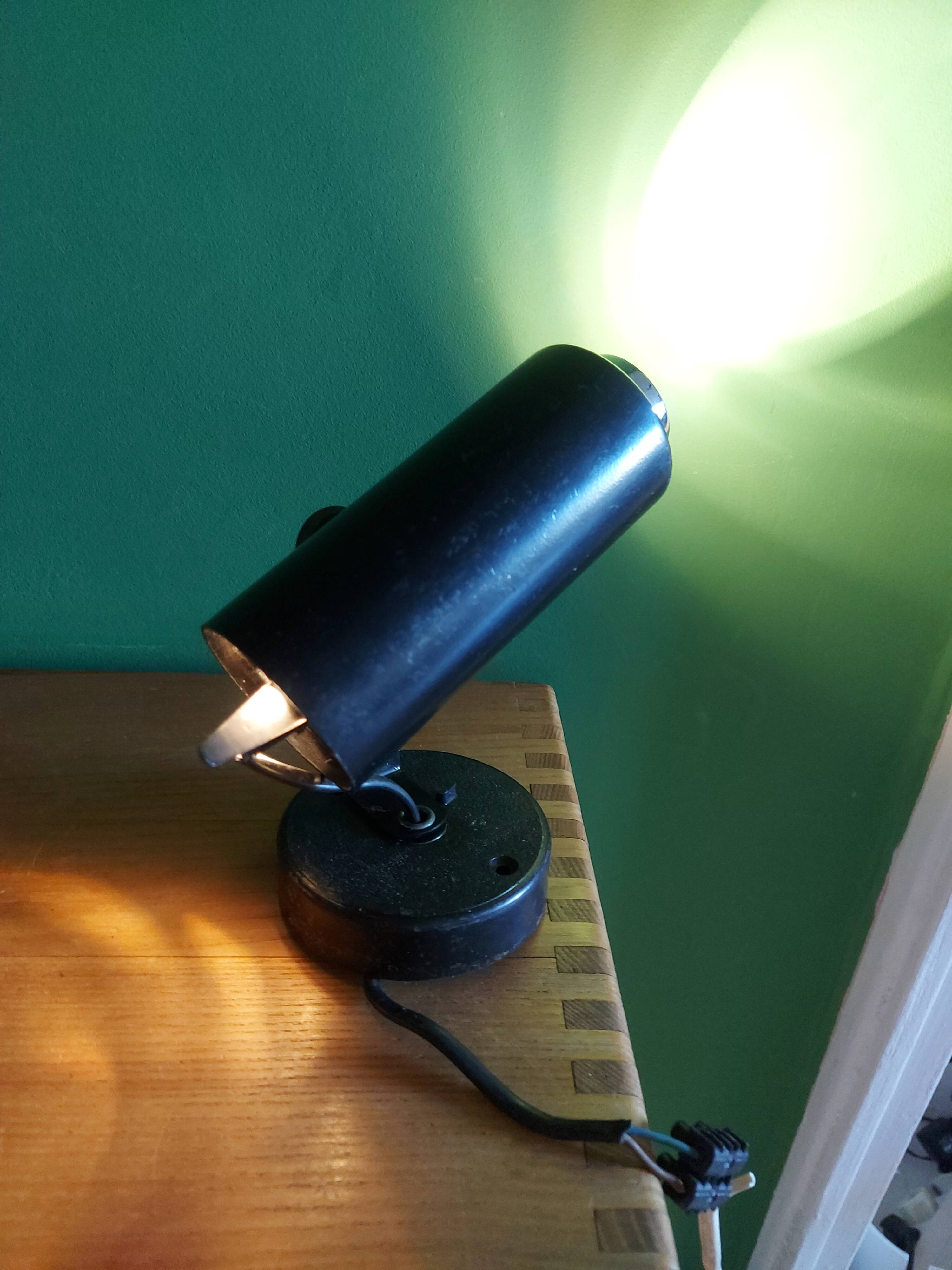 Wall lamp , Vintage spot ( metal and chrome )