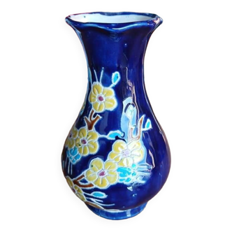 Beau petit vase vernissé paint main