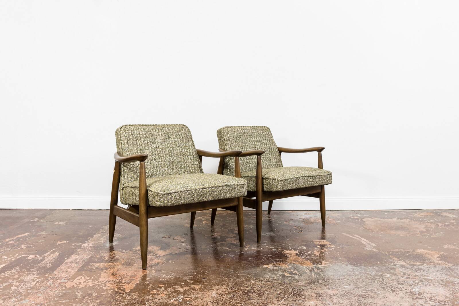 Vintage Armchairs by Juliusz Kędziorek, Poland, 1960s, Set of 2