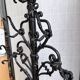 Art Nouveau cast iron coat rack