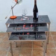 Set of three nesting tables in Belarti style, 1960s, space age.