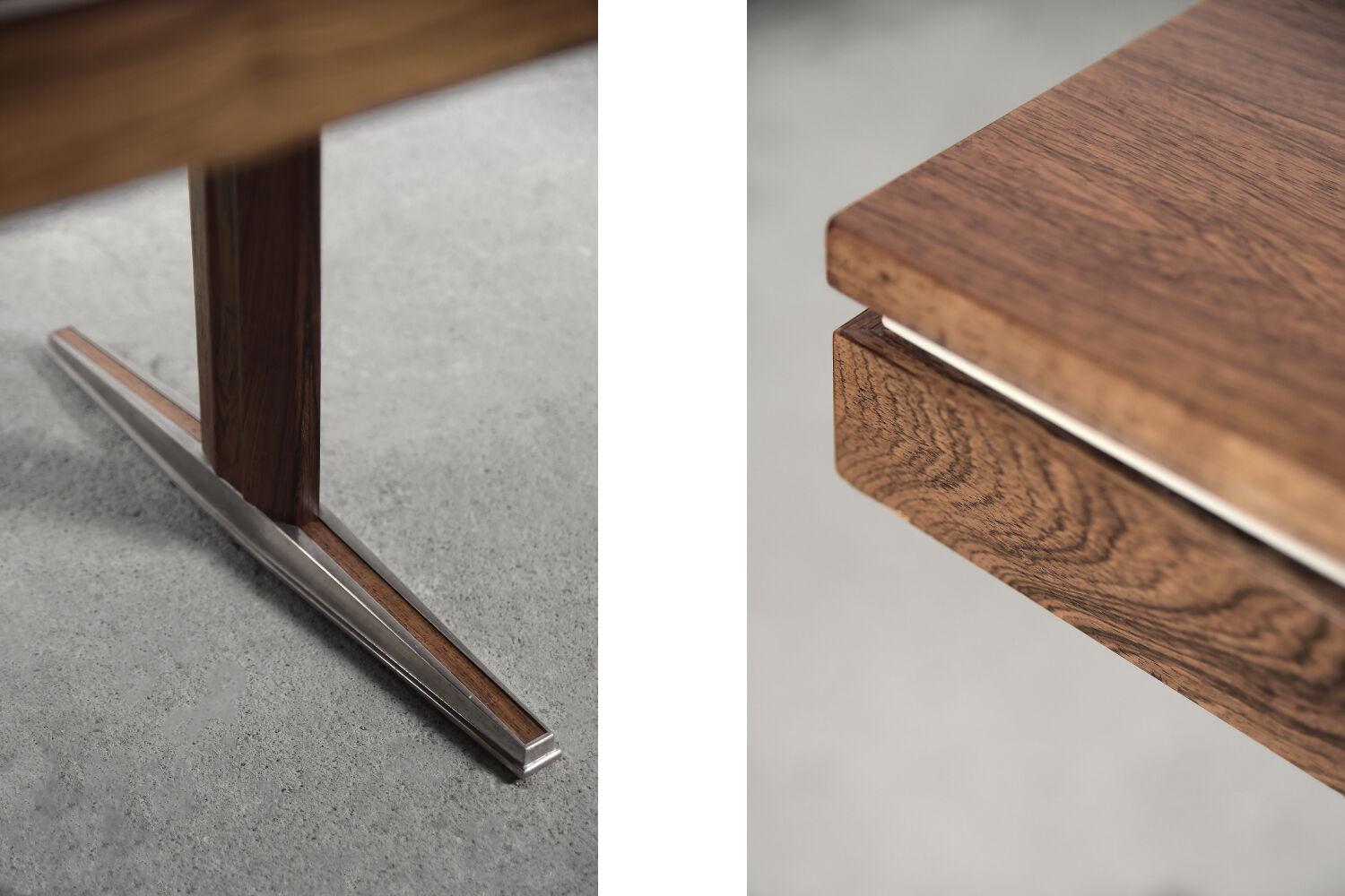 German rosewood adjustable table from e.m.ü, 1960s