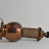 Mid-century Modern Copper-hued Ceramic Table Lamp by Bitossi for Bergboms, 1970s