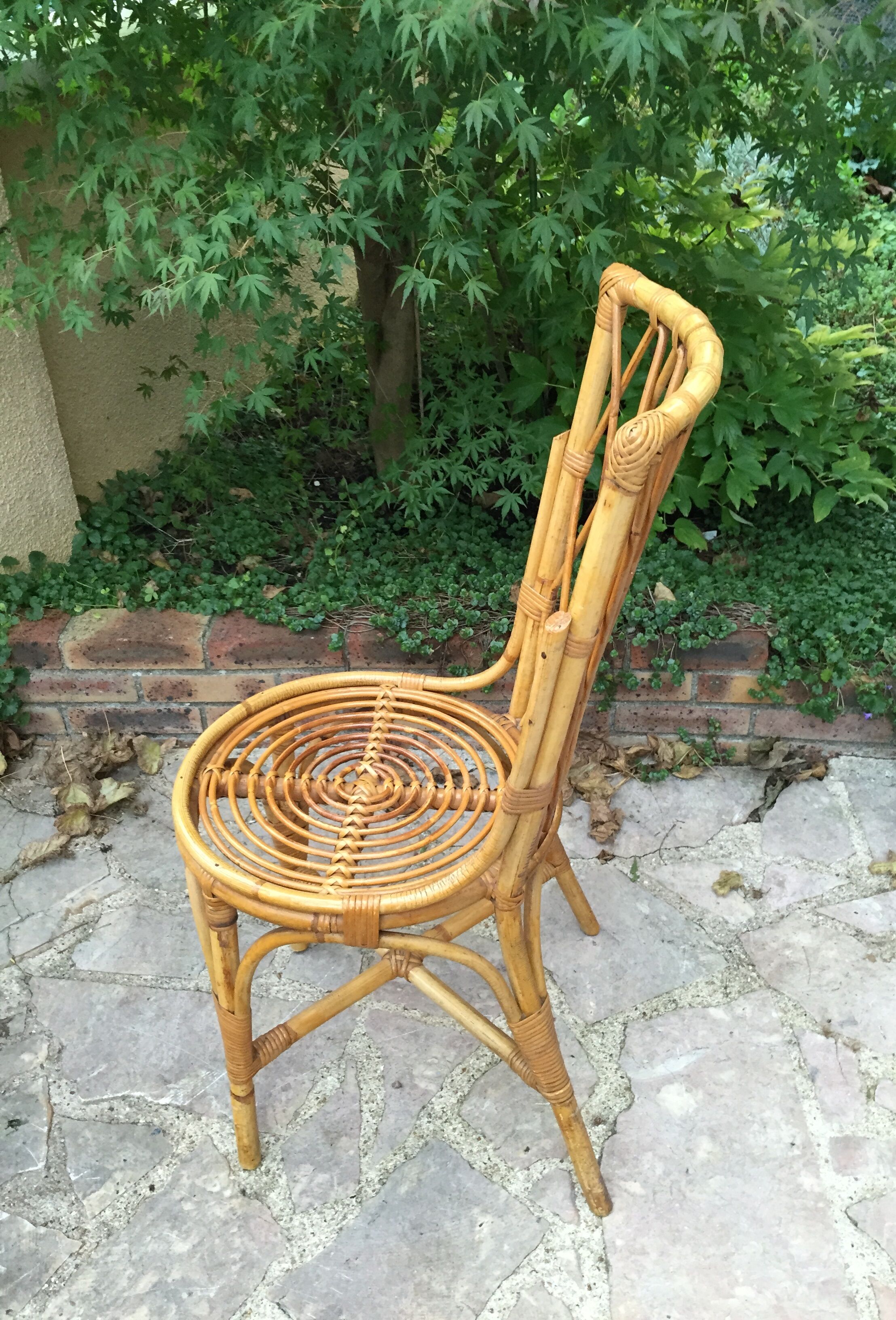 Chaise en rotin