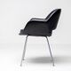 Kilta chair in black Naugahyde by Olli Mannermaa for Martela Oy, Finland, 1960