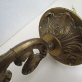 Bronze wall lamp + tulip lampshade