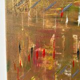 Golden vain - acrylic on canvas -handmade