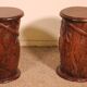 pair of 17th century oak bedside tables or sofa ends