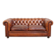 English style cowhide Chesterfield sofa