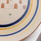 Vintage hand-painted ceramic wall plate - Italy 1980s - studio pottery, Mid Century Deco - collectible plate in country house style, fruit bowl