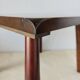 Wooden stool in Scandinavian style, handcrafted, circa 1960.