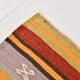 3x9 Striped Kilim Runner, Wool Runner Rug, 74x263Cm