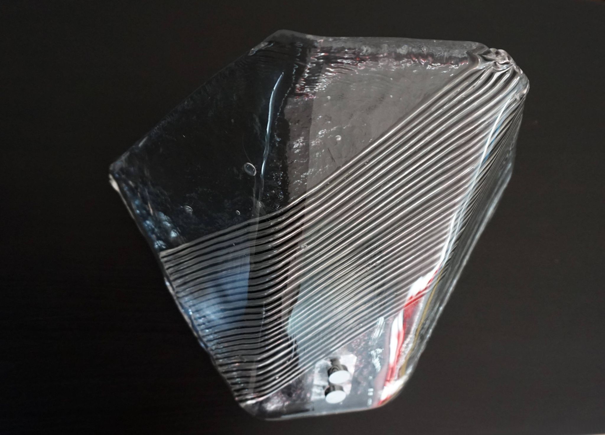 Applique en verre de Murano glacé Vetri, 1970