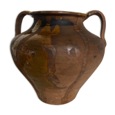 Jar pot graissier 19e XS in glazed earth
