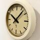 Beige industrial factory wall clock from Siemens, 1950s