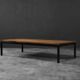 Vintage Mid-Century Danish Modern Brown Teak Low Coffee Table, 1960s