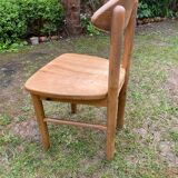 Chaise en pin par Rainer  Daumiller vers 1960