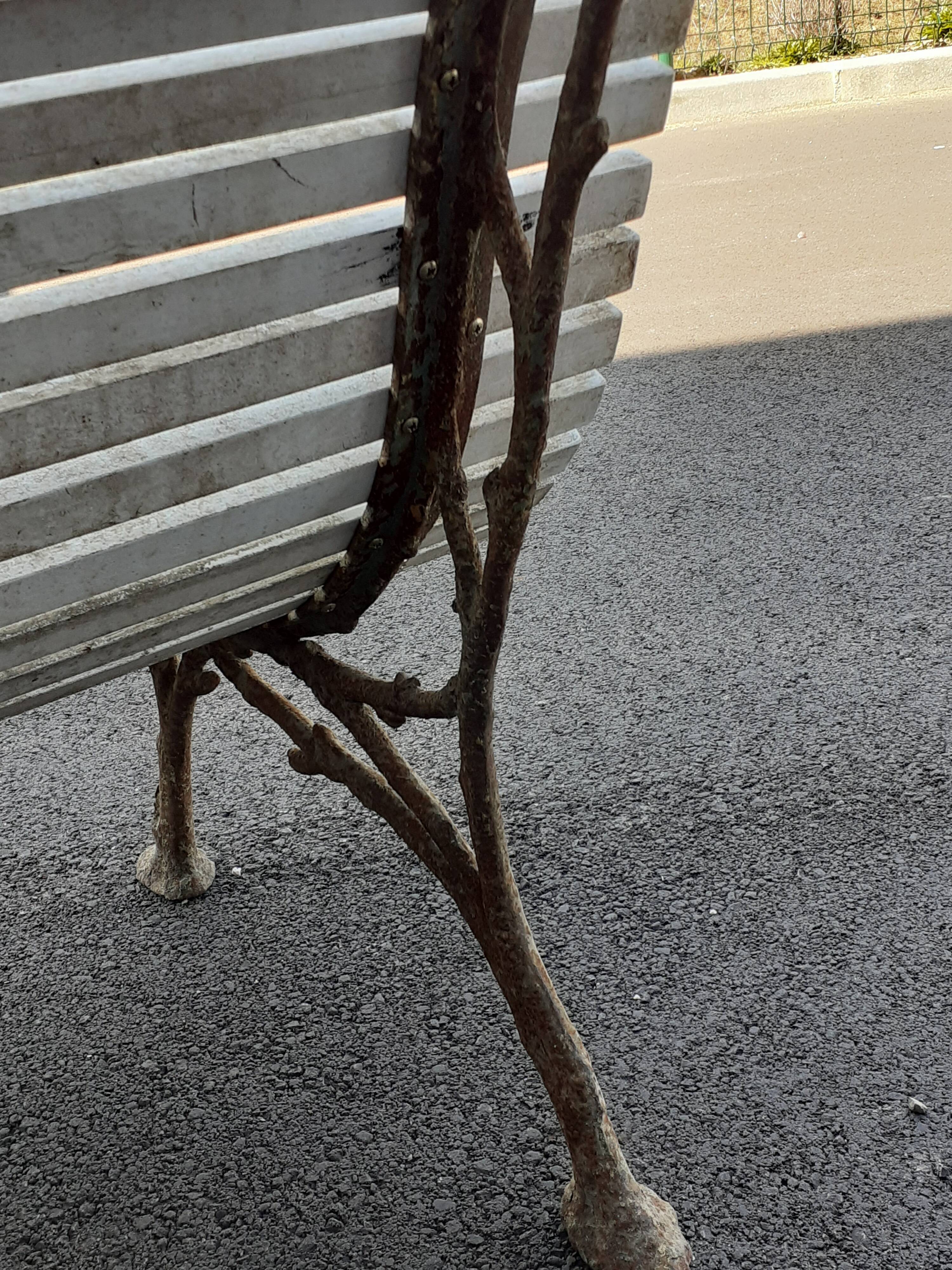 Banc de jardin avec pieds en  fonte