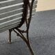 Banc de jardin avec pieds en  fonte