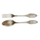 23-piece cutlery set by Boulenger, silver-plated metal with hallmarks.