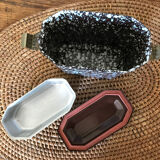 Canteen in vintage enamelled sheet metal