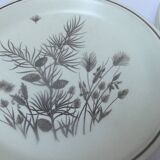 Set of 6 flat english plates