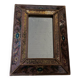 Petit miroir à parclose décor d'arabesques milieu XXe