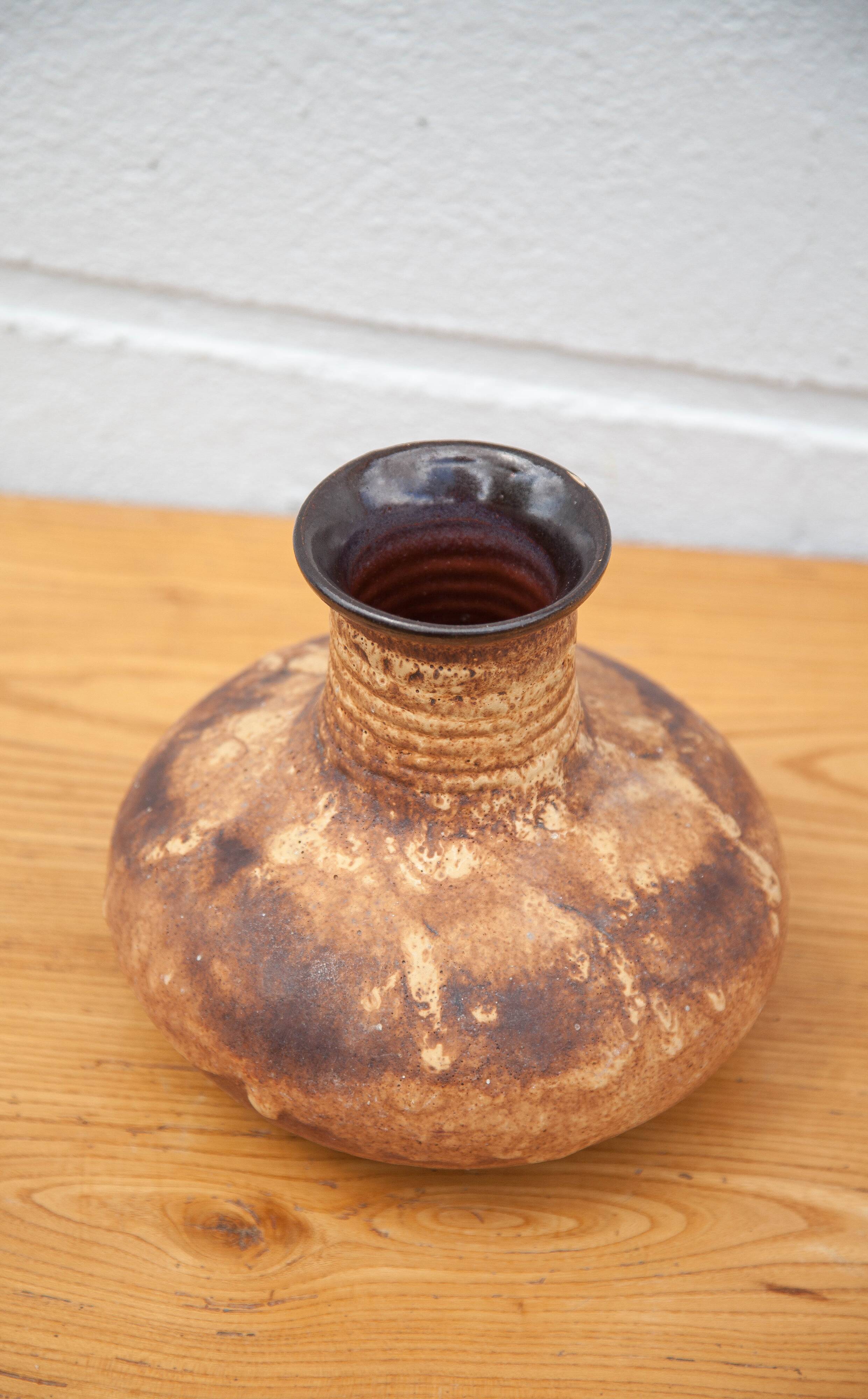 Ceramic vase, decorative vase, flower pot, Fat Lava vase, collection, 70's