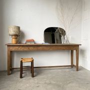 Lampe années 50 bois et paille