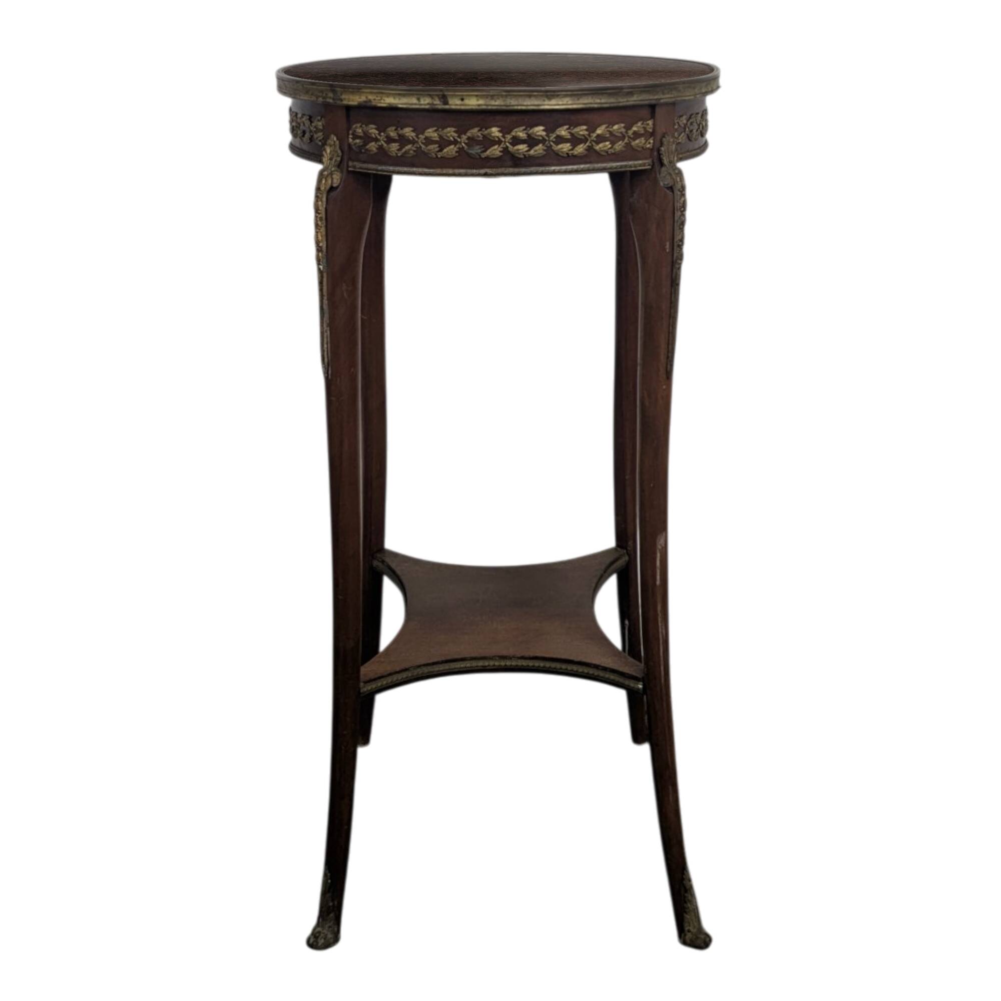 Transitional style mahogany console table